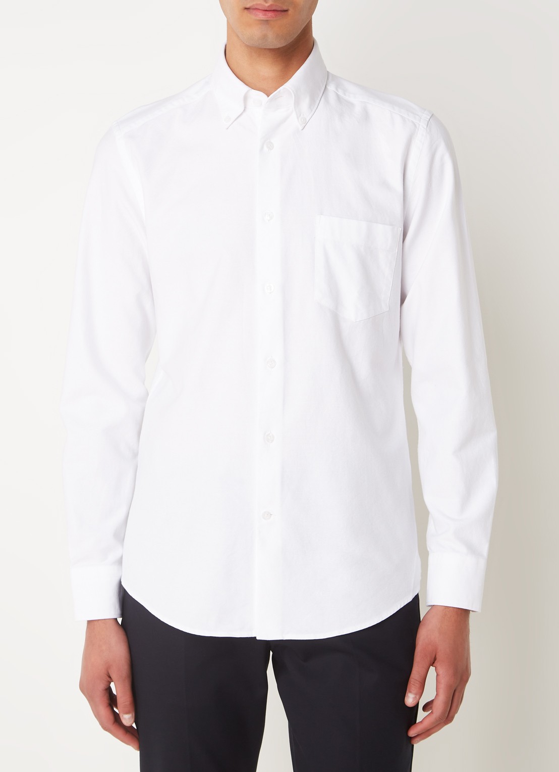 Reiss Greenwich slim fit overhemd met borstzak - detail 2 wit