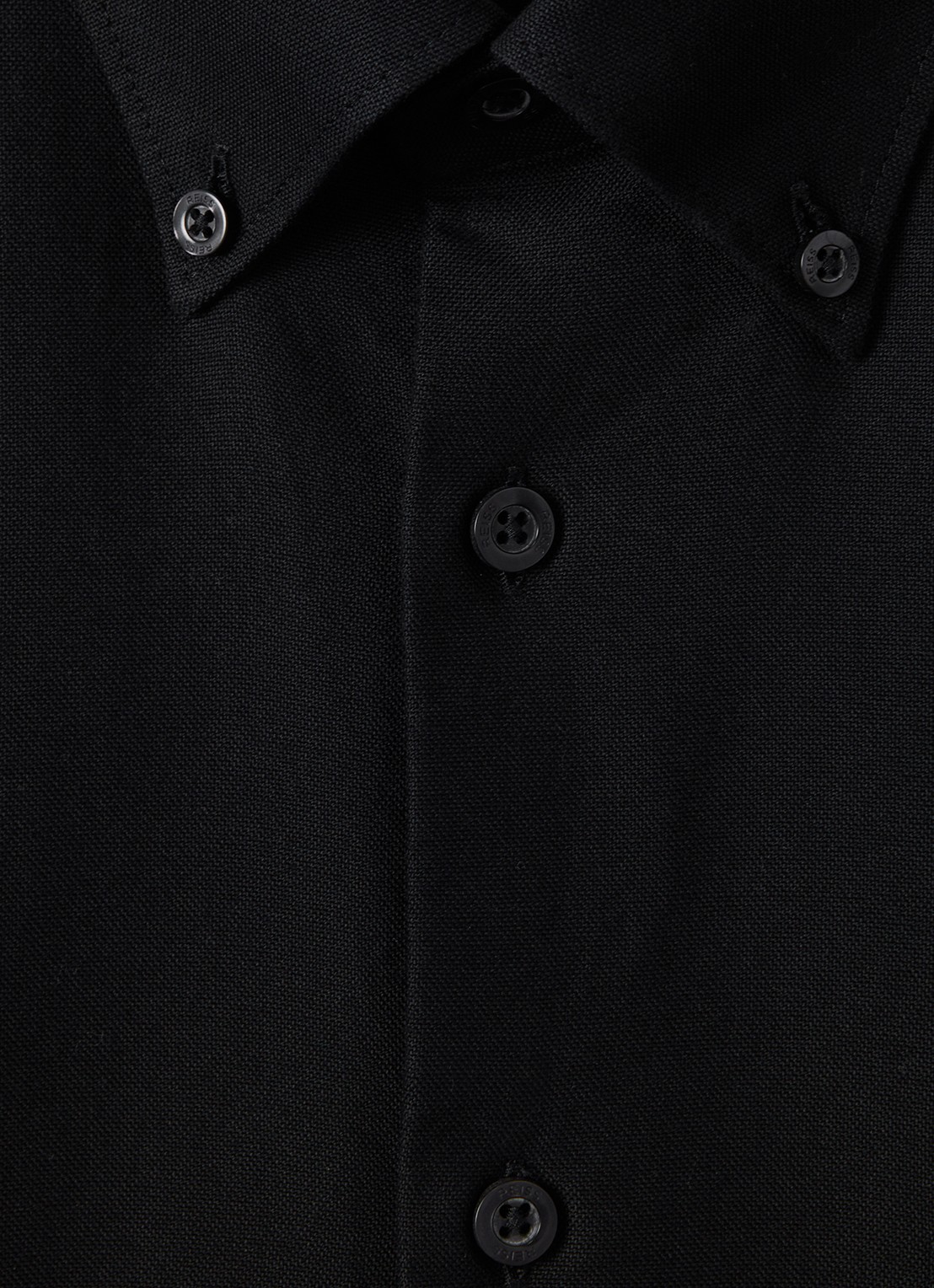 Reiss Greenwich slim fit overhemd met borstzak - detail 5 black / zwart