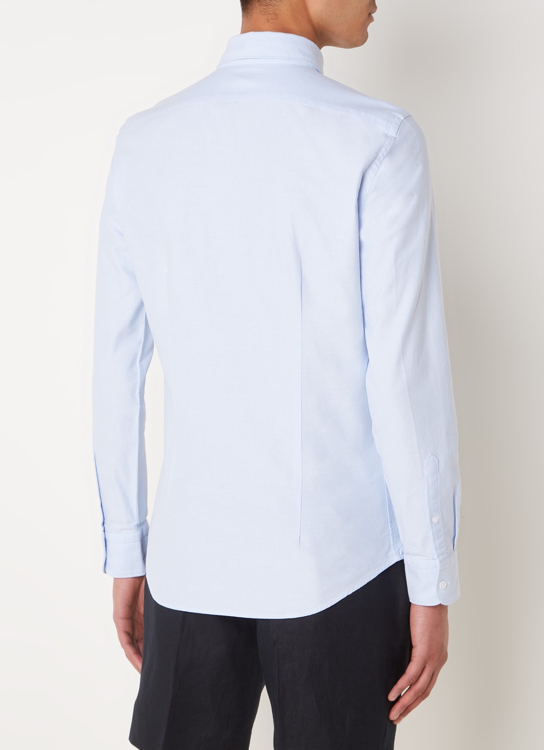 Reiss Greenwich slim fit overhemd met borstzak - achterkant 4 lichtblauw