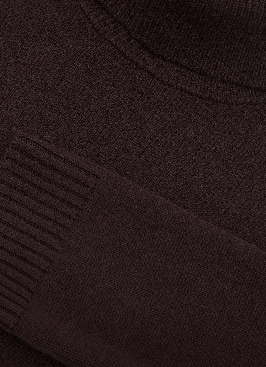 Reiss Harriet ribgebreide trui van wol en kasjmier - detail 3 paars