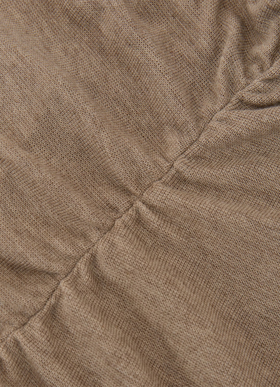Reiss Hattie fijngebreide coltrui in wolblend - detail 4 dark neutral / beige