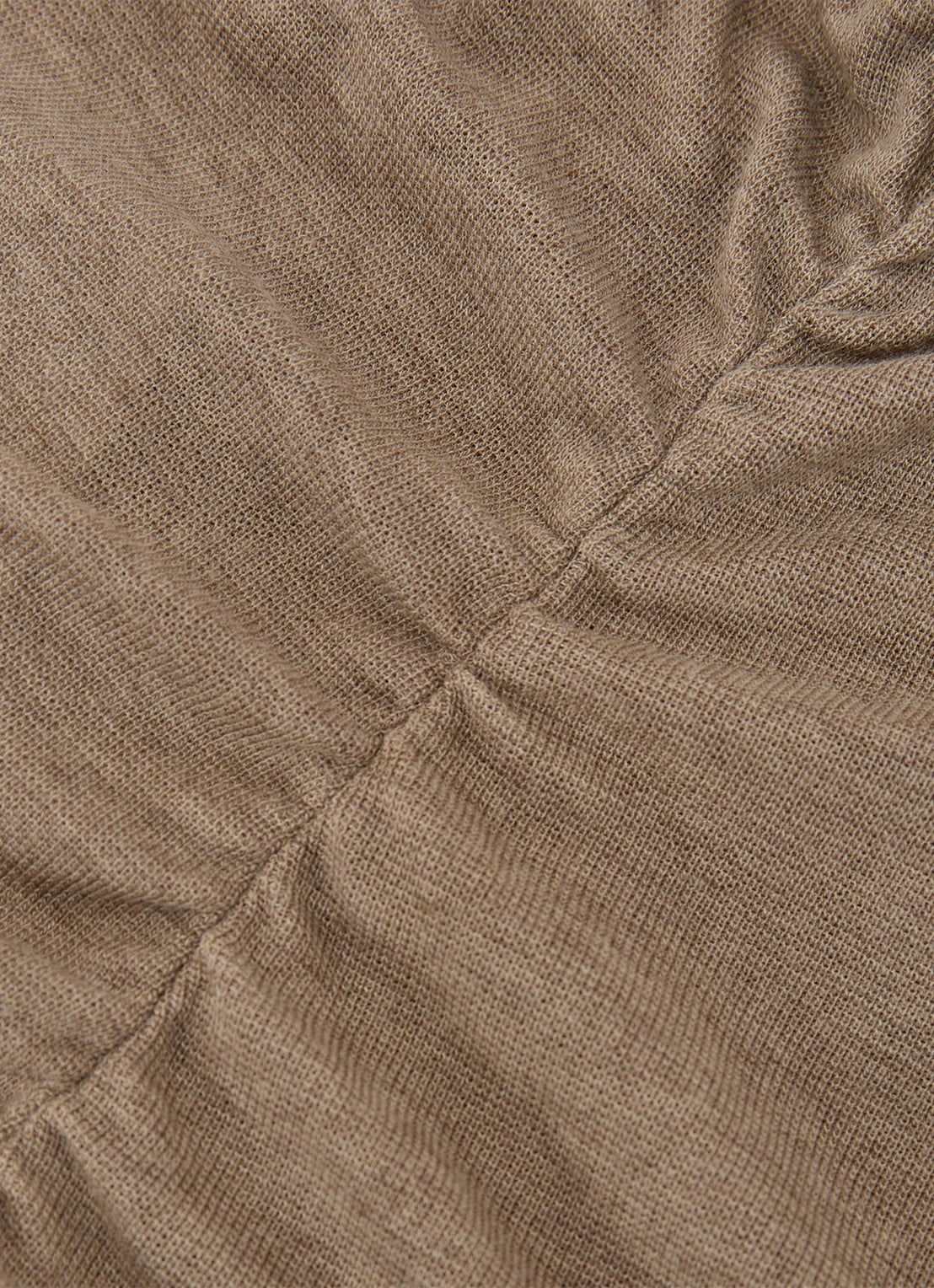 Reiss Hattie fijngebreide coltrui in wolblend - detail 4 dark neutral / beige