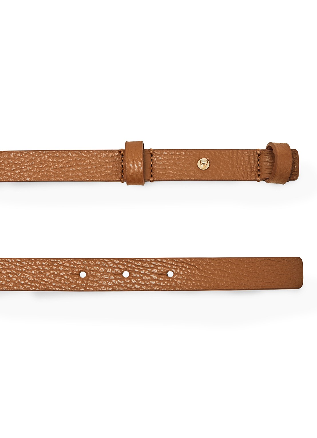 Reiss Hayley riem van leer - detail bruin