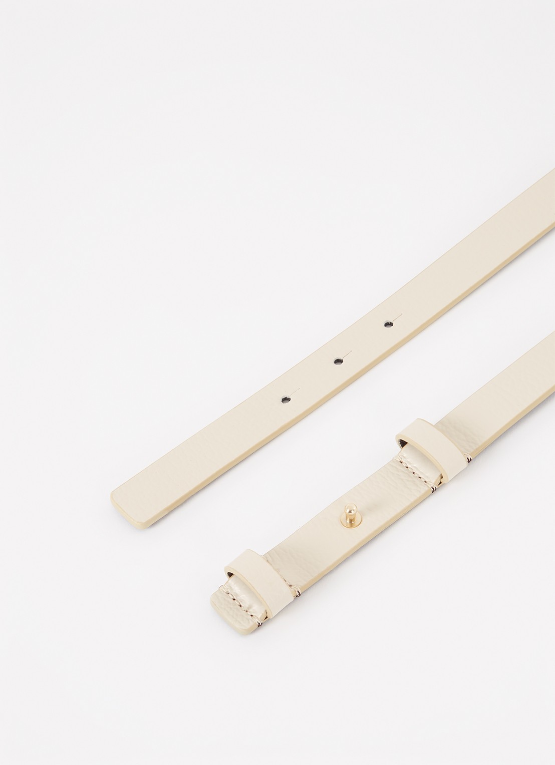 Reiss Hayley tailleriem van leer - detail 2 creme