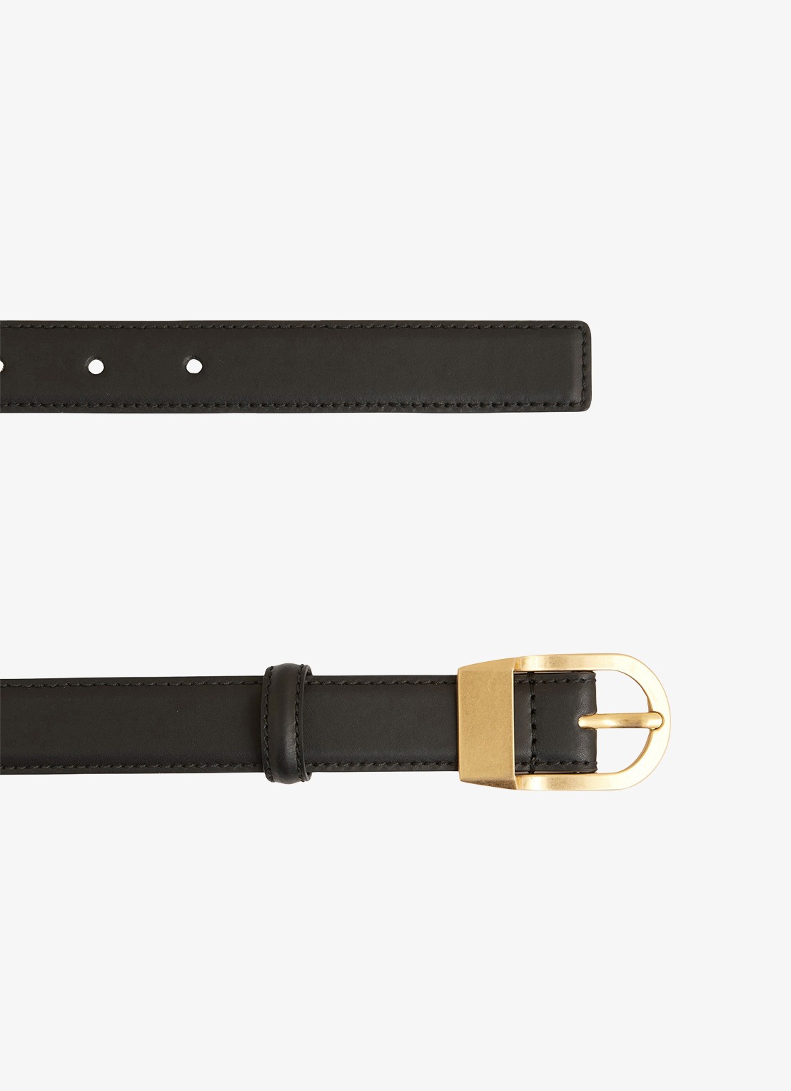 Reiss Hazel riem van leer - detail 2 black / zwart
