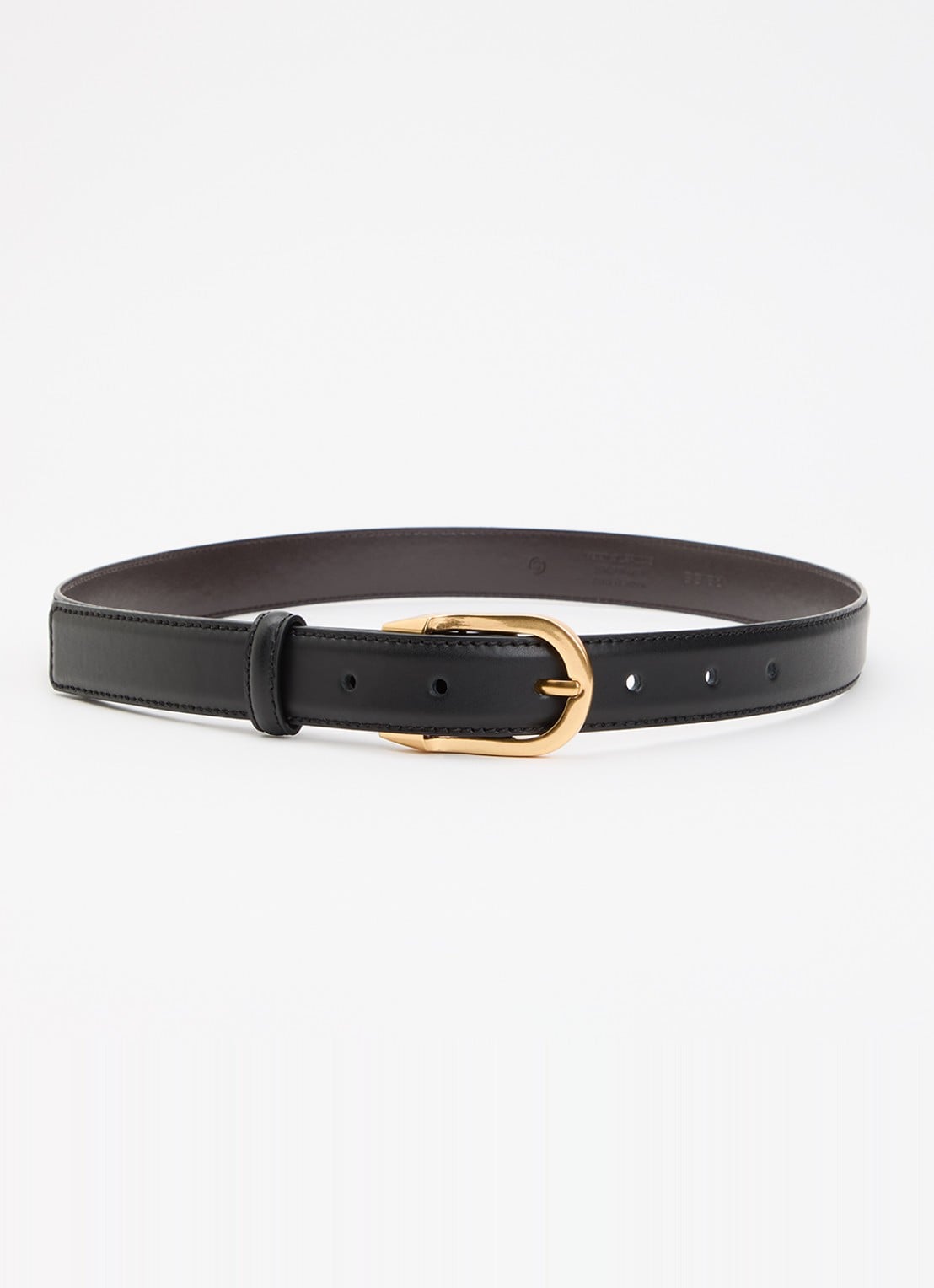 Reiss Hazel riem van leer - voorkant 4 zwart