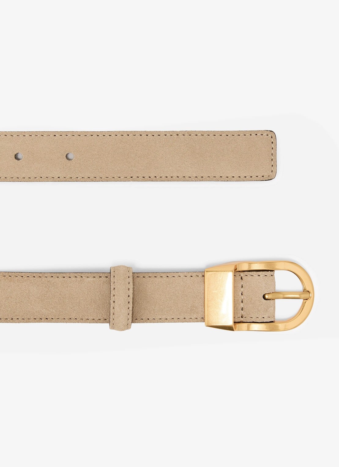 Reiss Hazel riem van leer - detail 4 grijs
