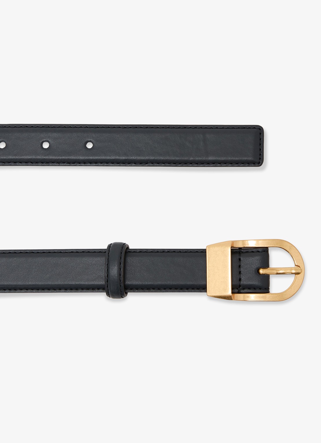 Reiss Hazel riem van leer - detail 2 blauw