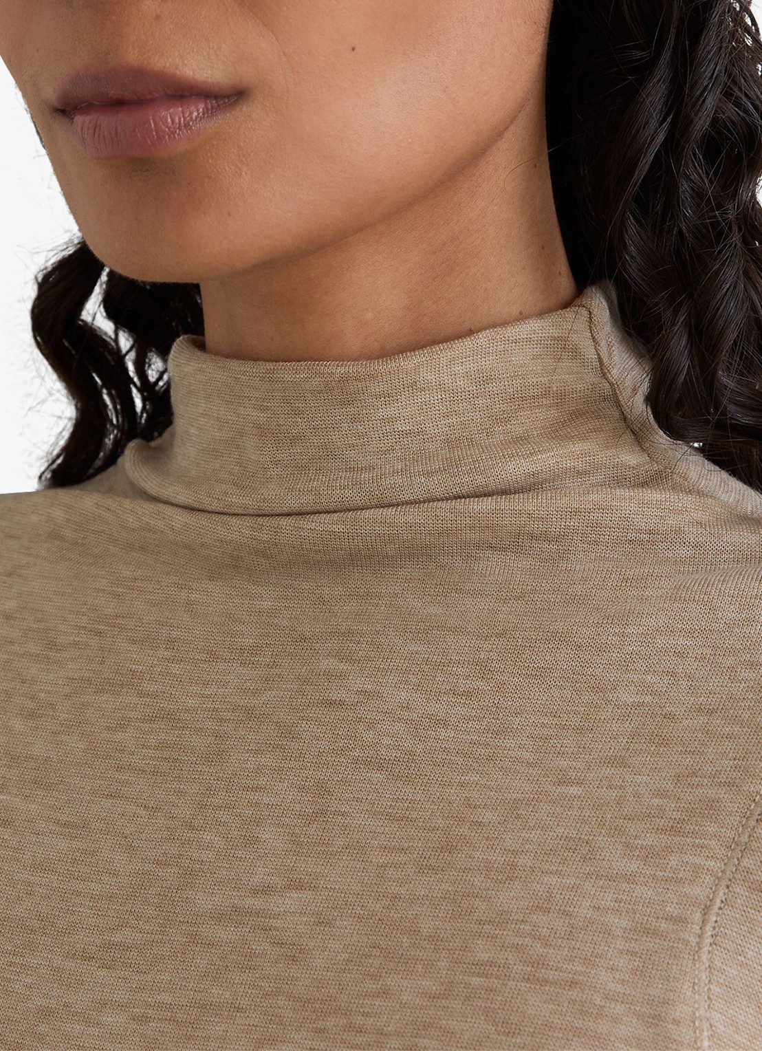 Reiss Heidi top met col - detail 3 beige