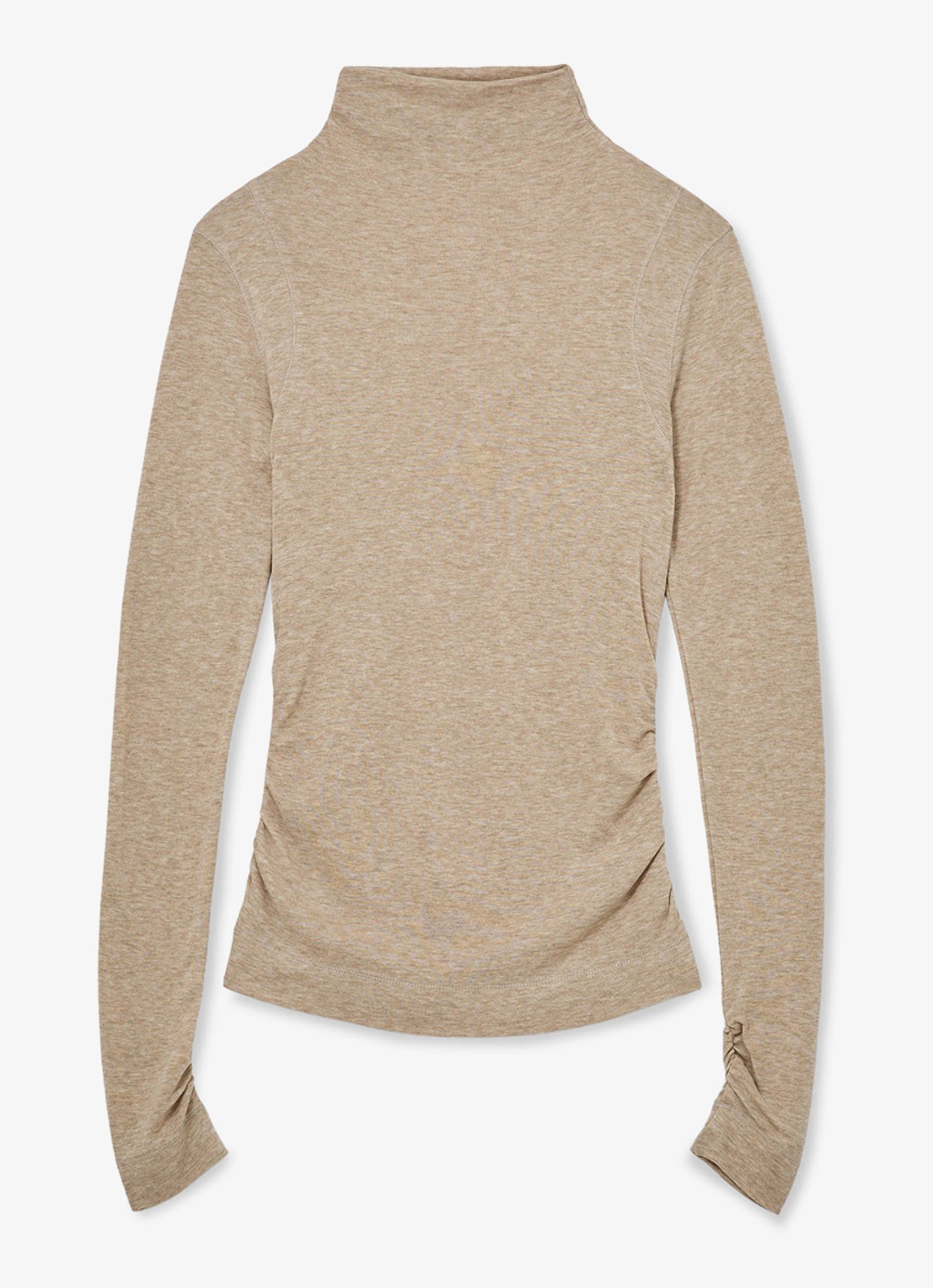 Reiss Heidi top met col - voorkant 5 beige