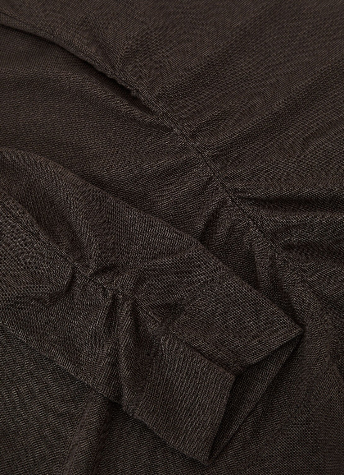 Reiss Heidi top met col - detail 3 chocoladebruin