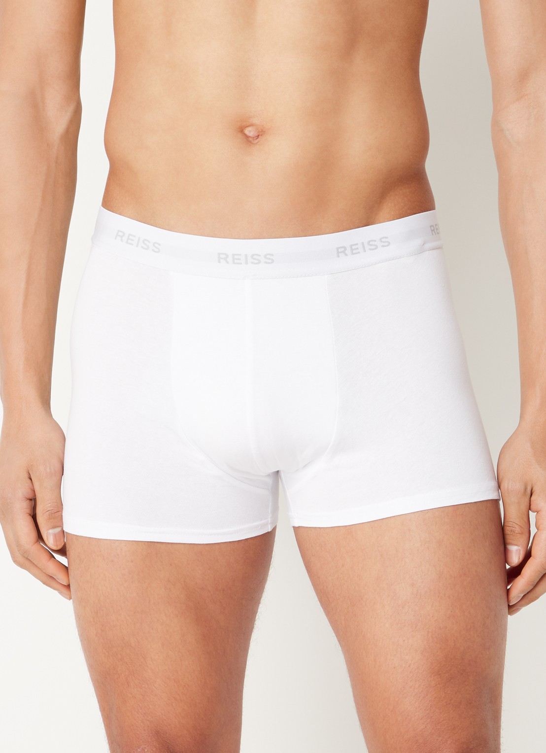 Reiss Heller boxershort met logoband in 3 pack - voorkant wit