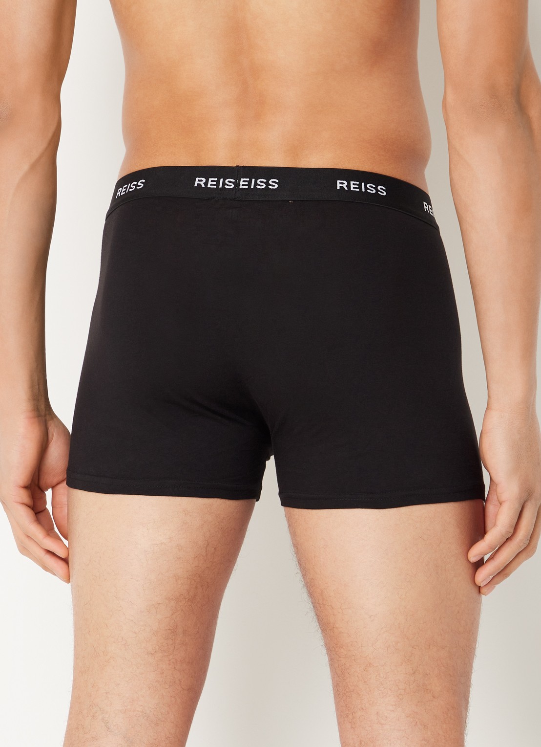 Reiss Heller boxershort met logoband in 3 pack - achterkant 4 zwart