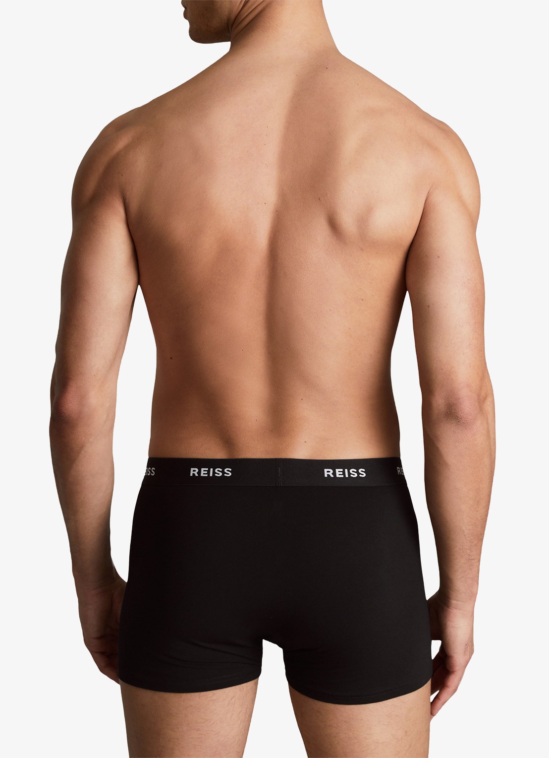Reiss Heller boxershort met logoband in 3 pack - achterkant 5 zwart