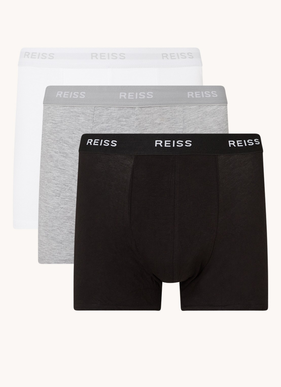 Reiss Heller boxershorts met logoband in 3-pack - detail 4 grijs