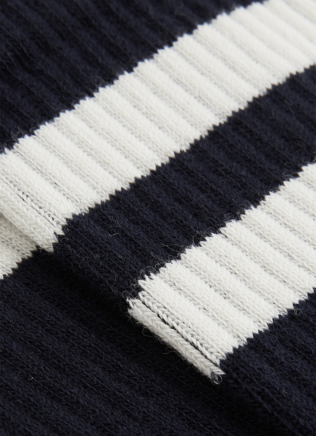 Reiss Henman sokken met ribstructuur - detail donkerblauw