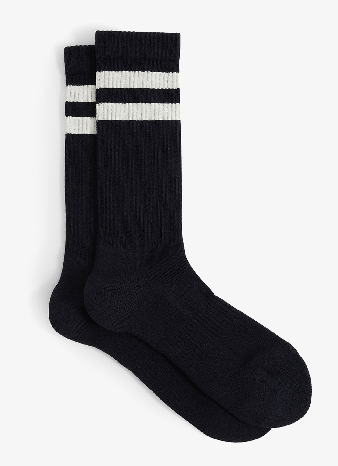 Reiss Henman sokken met ribstructuur - voorkant 3 donkerblauw