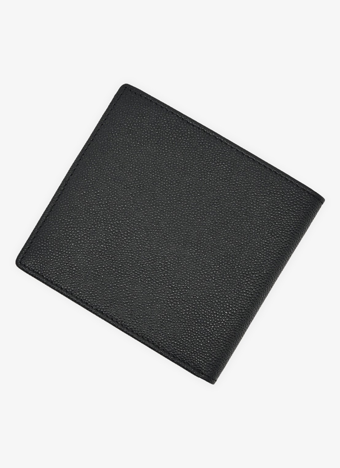 Reiss Henry portemonnee van leer met structuur - detail black / zwart