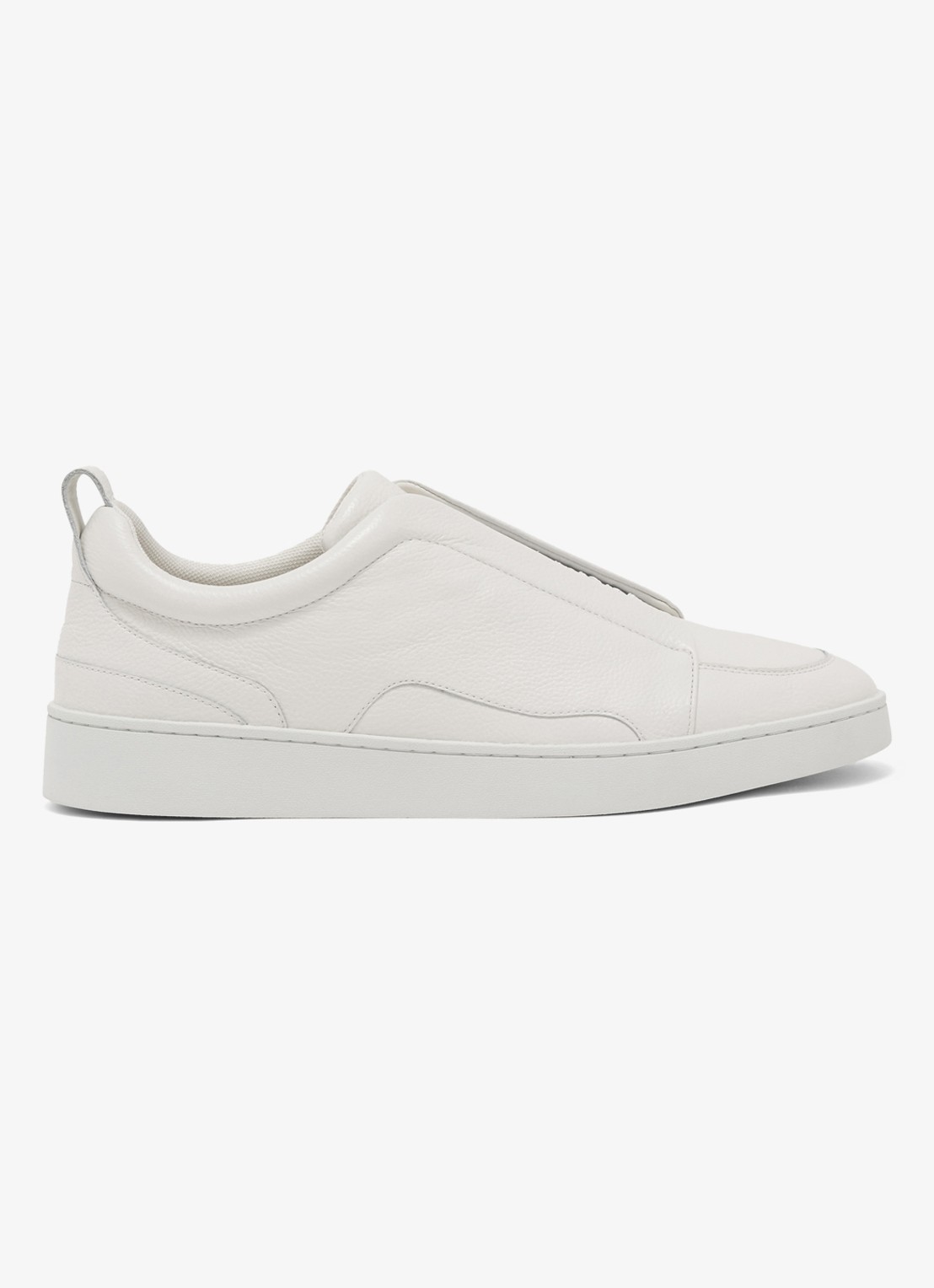 Reiss Henry sneakers met logo - voorkant 2 wit
