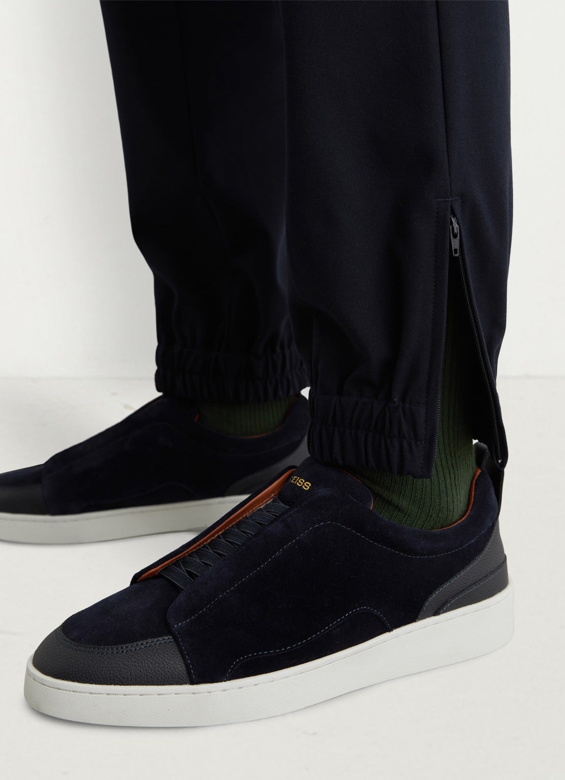 Reiss Hidden tapered fit pantalon met klepzakken - detail 4 donkerblauw