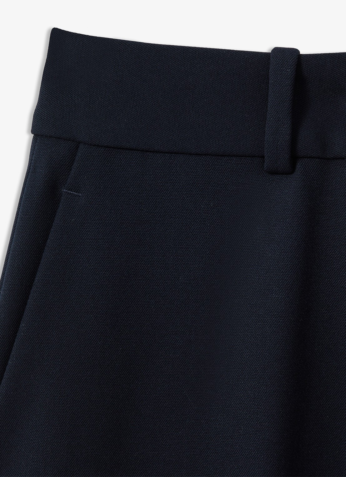 Reiss High waist straight fit pantalon met steekzakken - detail 6 blauw