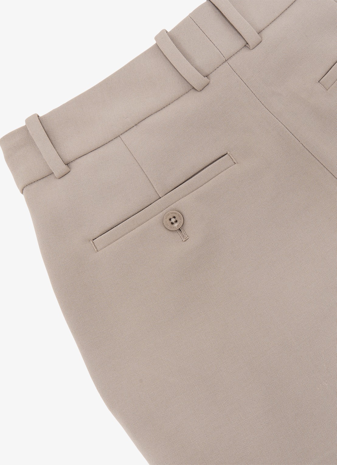 Reiss High waist straight fit pantalon met steekzakken - detail 4 stone neutral / beige