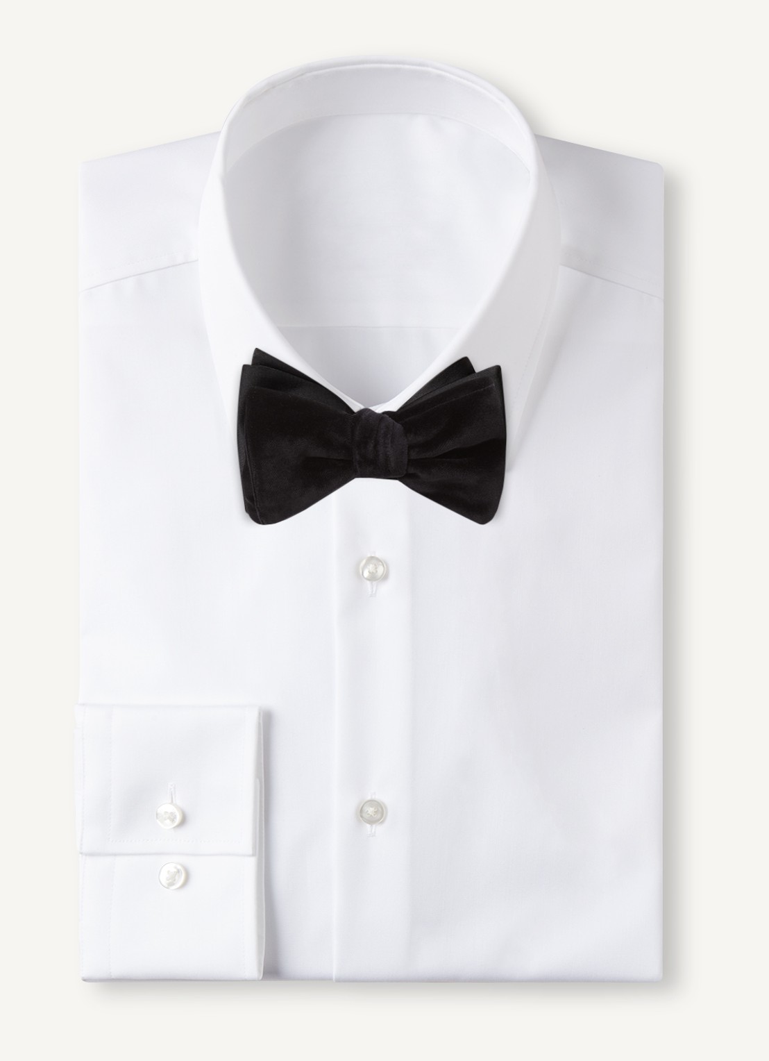 Reiss Hike vlinderdas van fluweel - voorkant 2 black / zwart