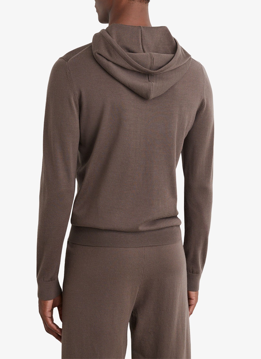 Reiss Holland hoodie van merino wol - achterkant 6 bruin