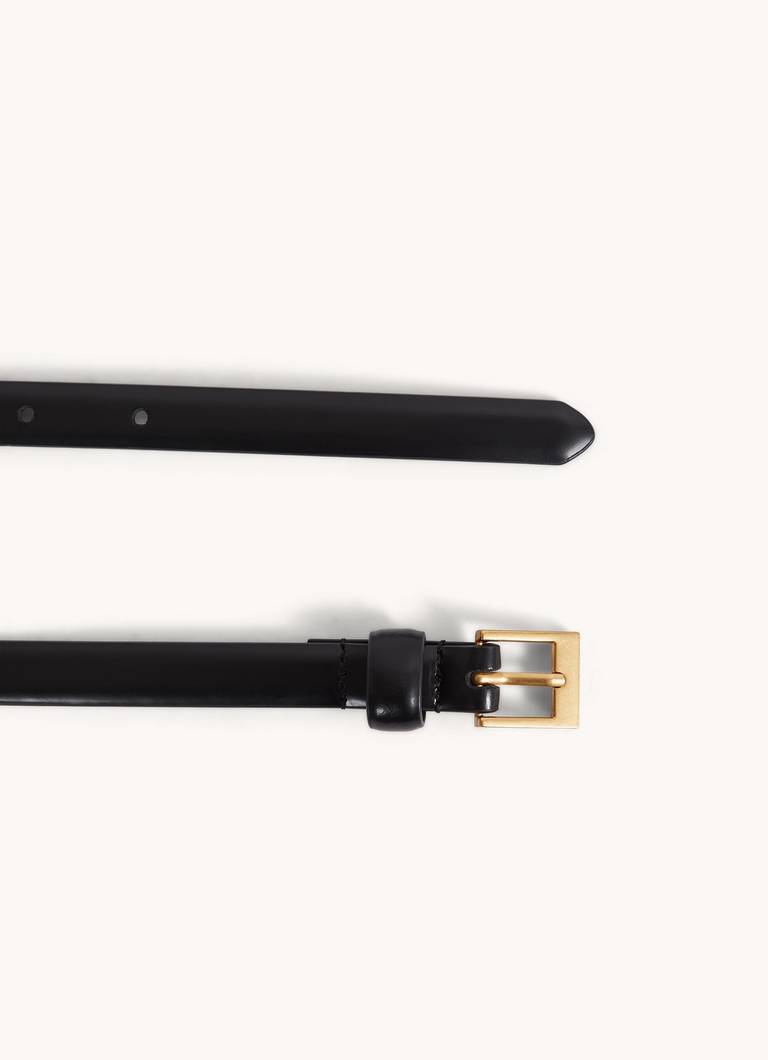 Reiss Holly riem van leer - detail black / zwart