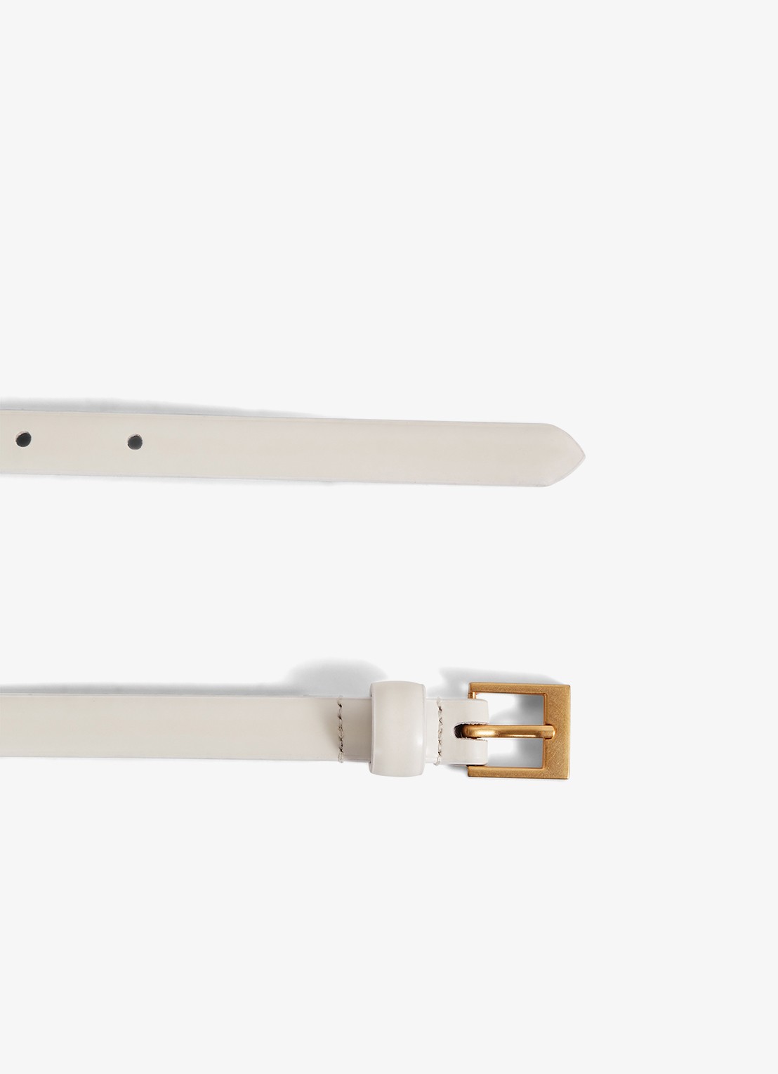 Reiss Holly riem van leer - voorkant 2 gebroken wit