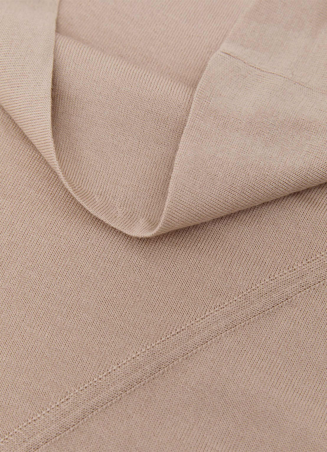 Reiss Honey top van wol met col - detail 6 beige