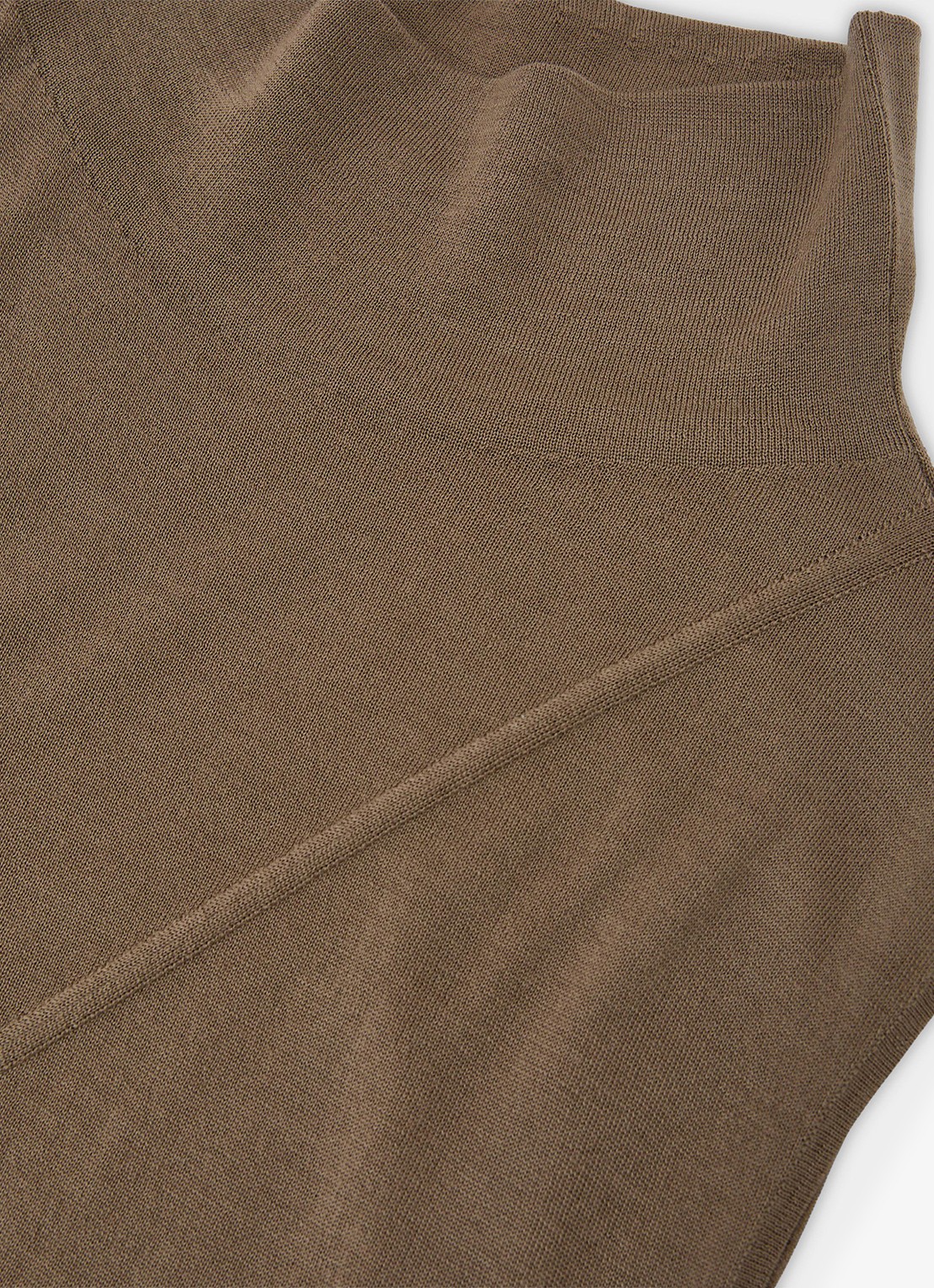 Reiss Honey top van wol met col - detail 5 khaki green / groen