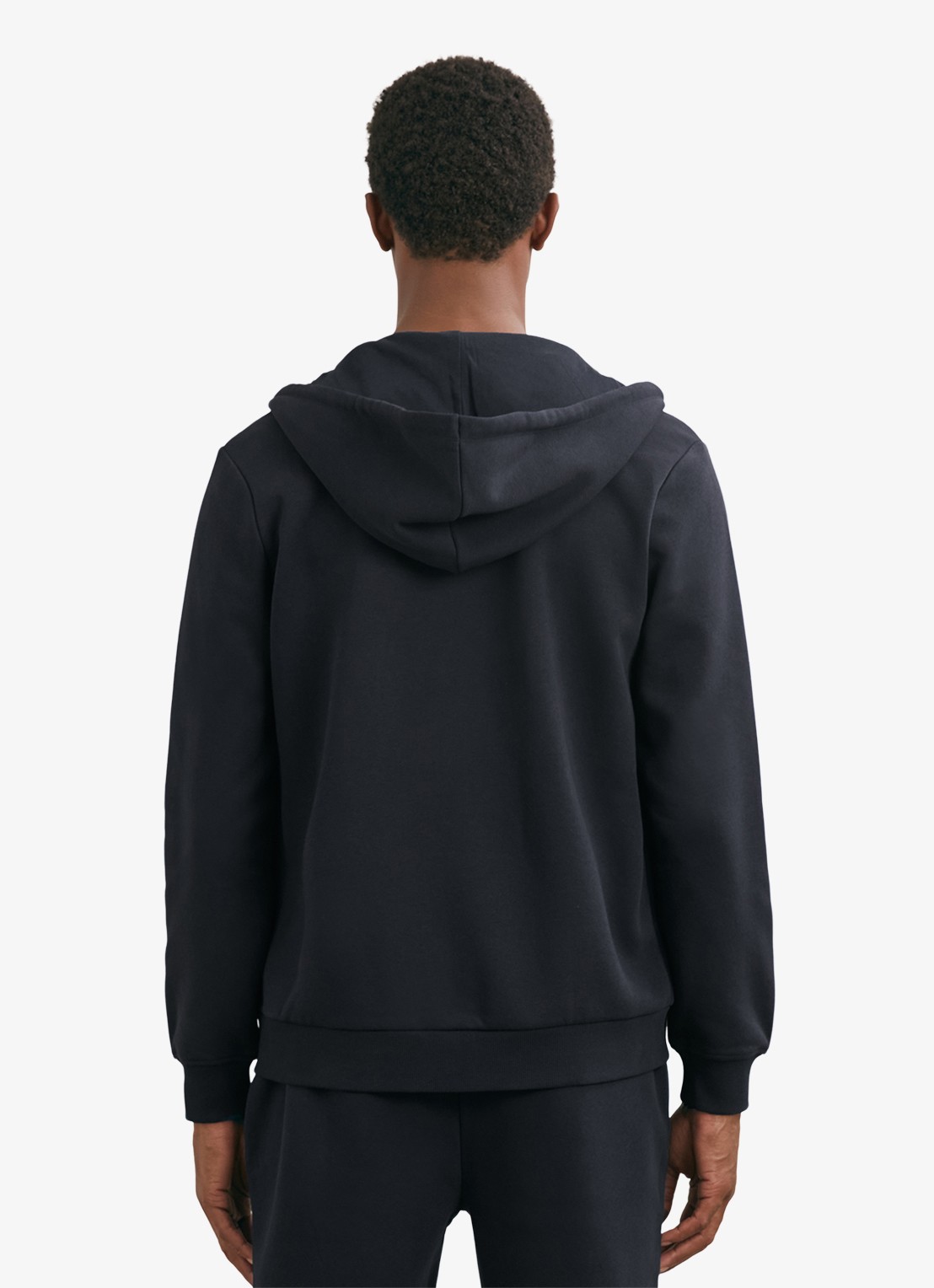 Reiss Howel sweatvest met capuchon  - achterkant navy / blauw