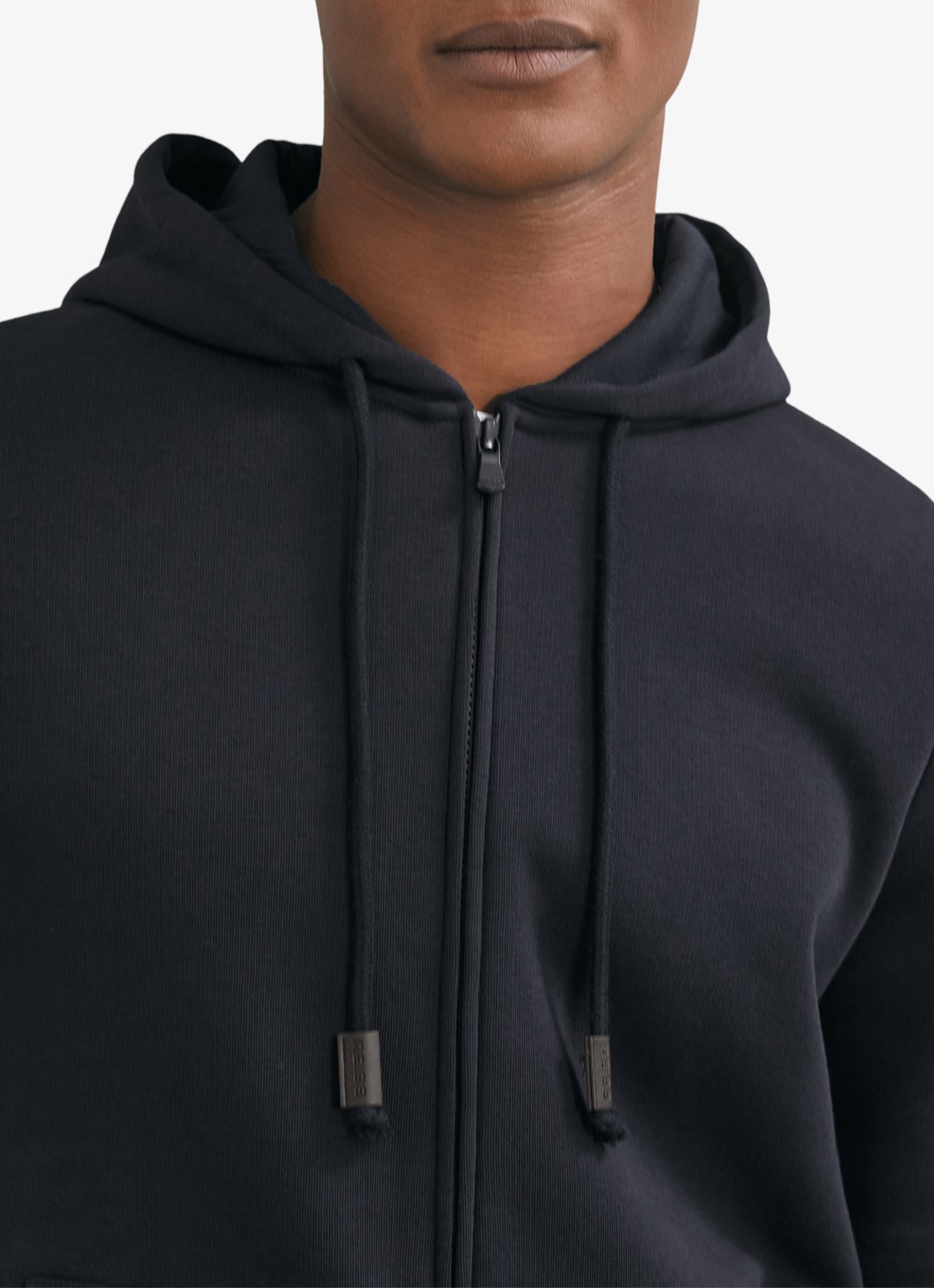 Reiss Howel sweatvest met capuchon  - detail 3 navy / blauw