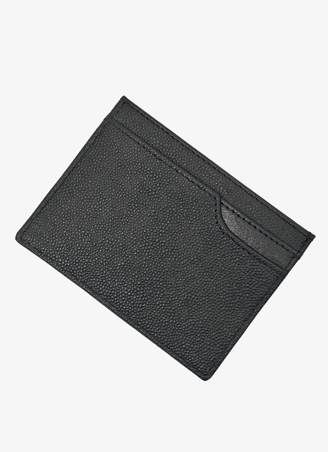 Reiss Hugo pasjeshouder van leer met structuur - detail black / zwart