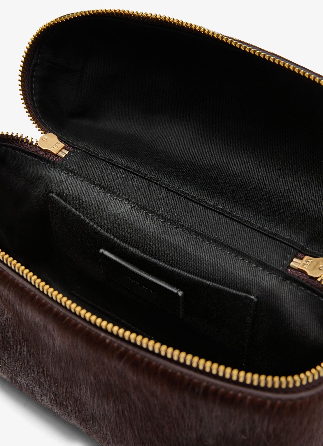 Reiss Ines crossbodytas van leer - detail 4 donkerbruin