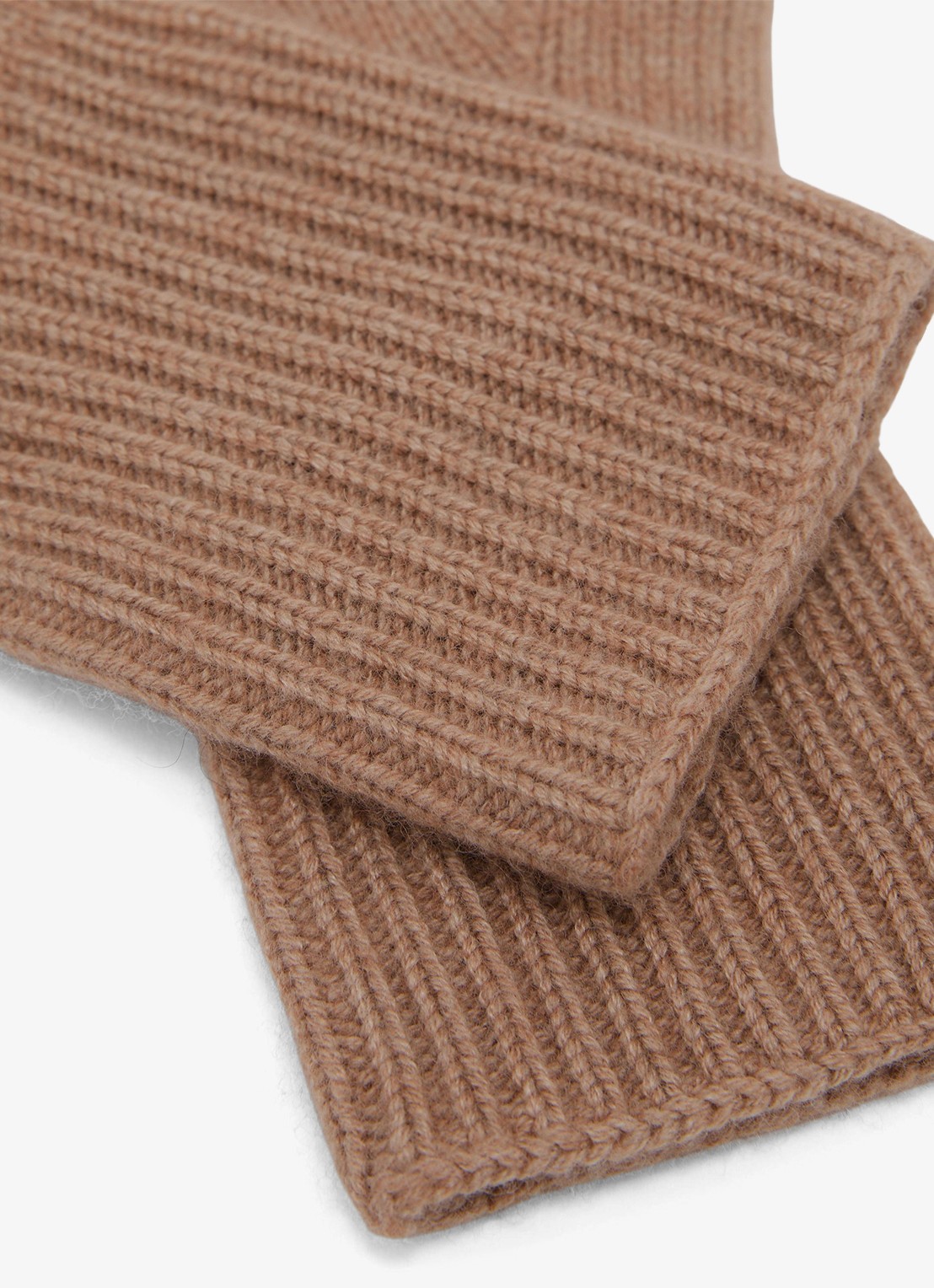 Reiss Issie handschoenen in kasjmierblend - detail 3 camel