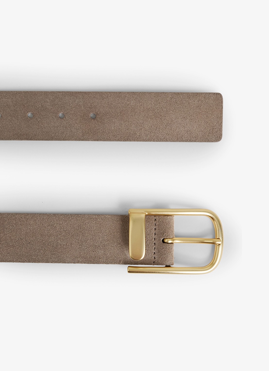 Reiss Iyla riem van leer  - detail 4 donkerbeige