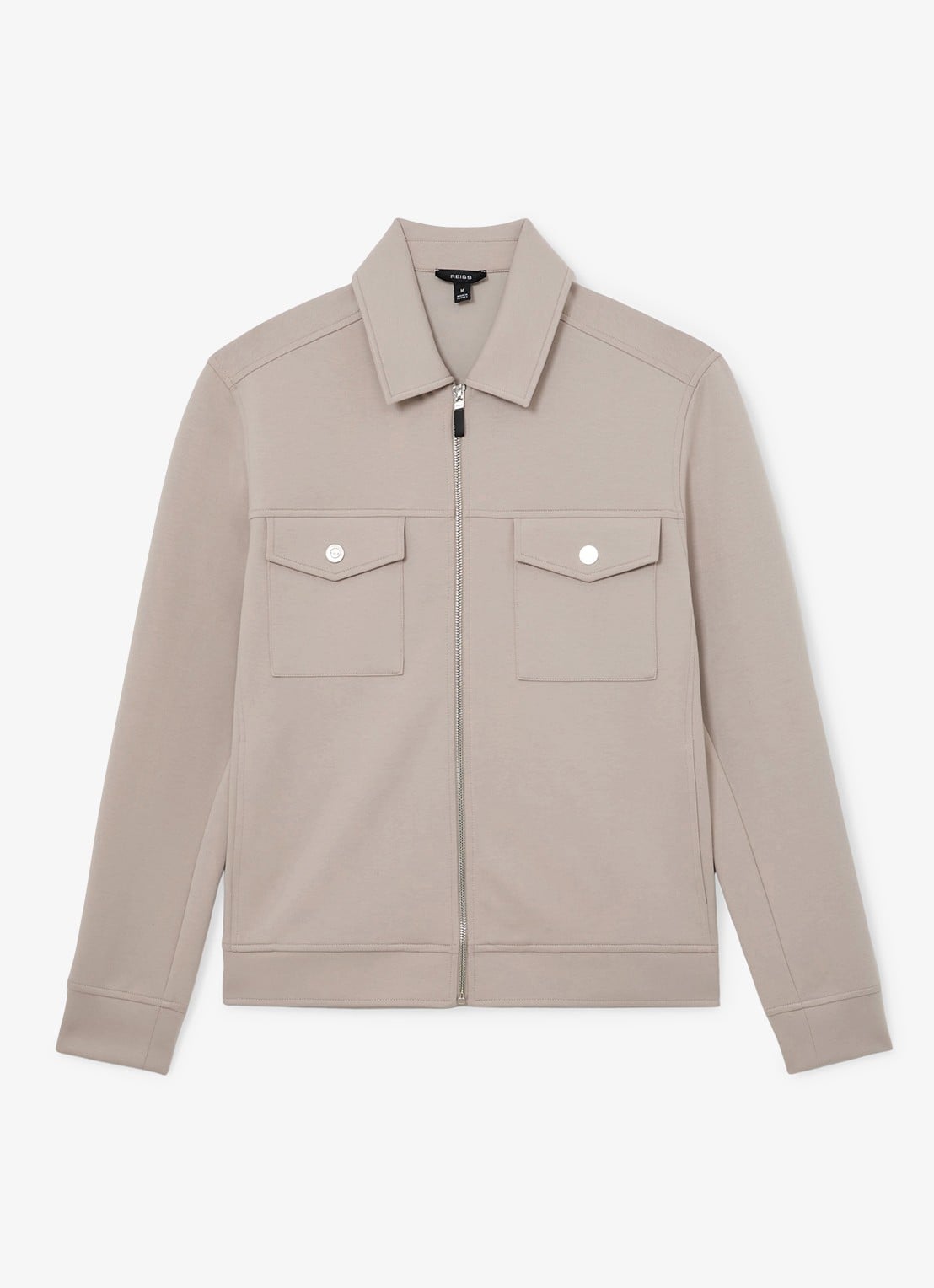 Reiss Jack met borstzakken - voorkant 2 beige