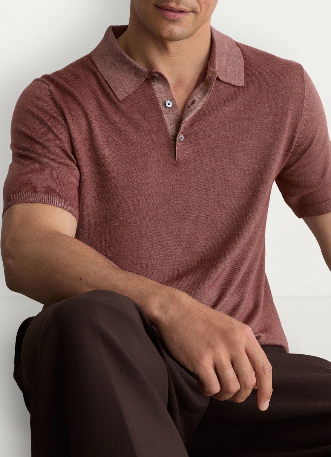 Reiss Jackdaw regular fit polo met strucuur - detail 3 rose pink / roze