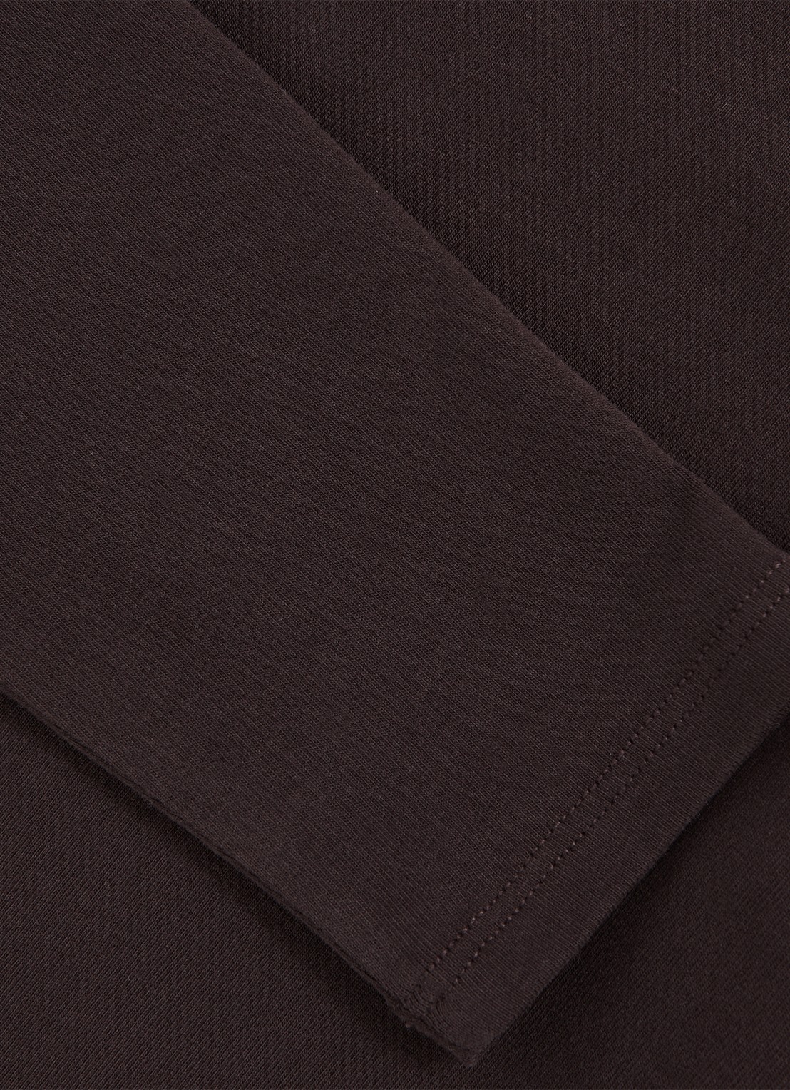 Reiss Jada longsleeve met ronde hals - detail 5 donkerbruin