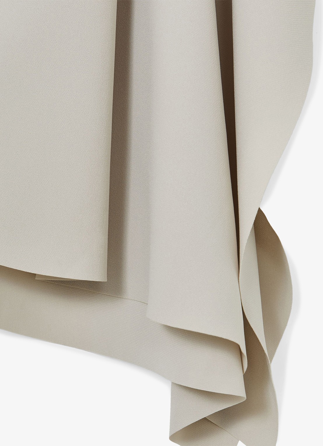 Reiss Jade top met asymmetrische hals - detail 7 lichtgrijs
