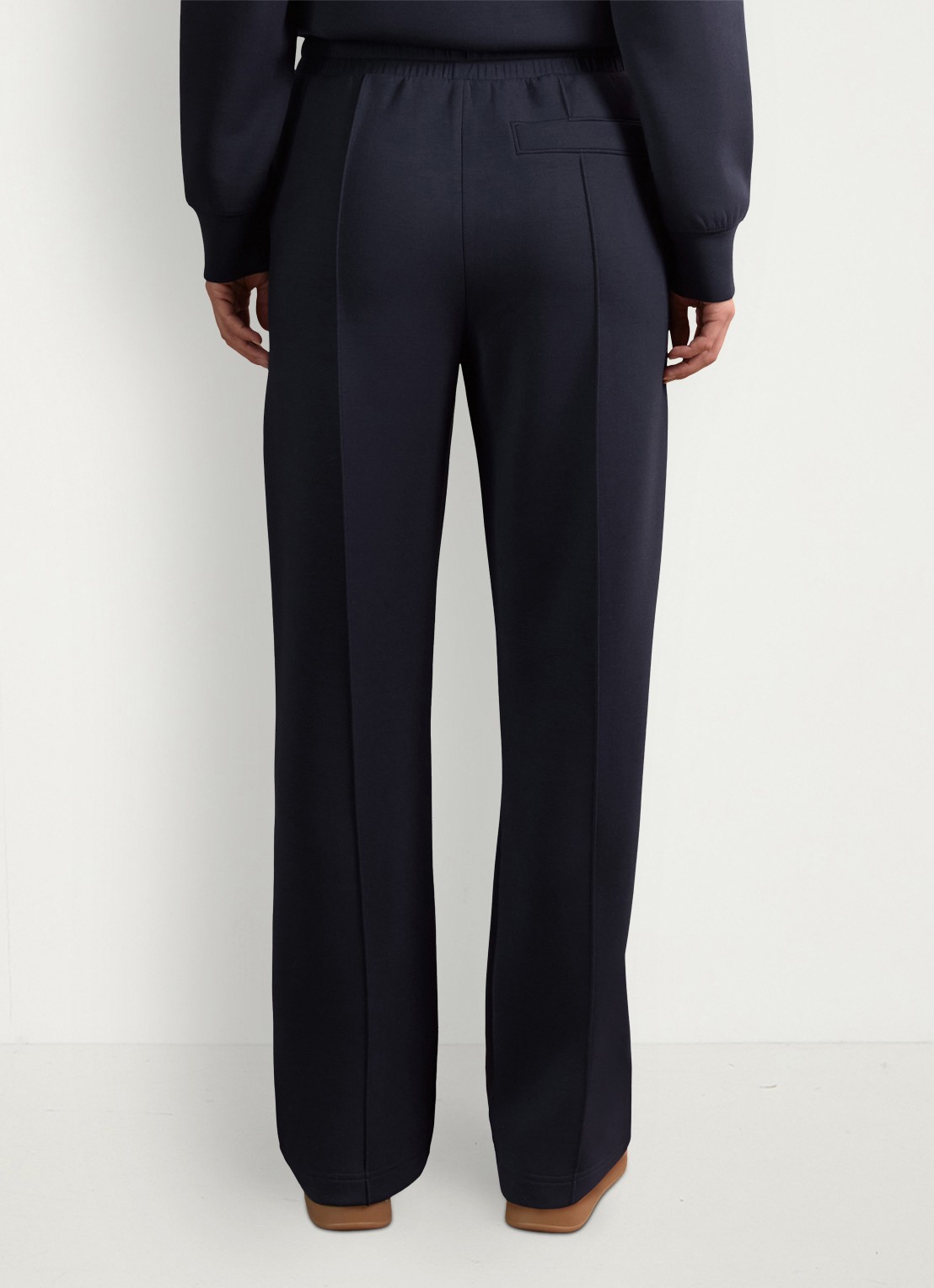 Reiss Jemma high waist straight fit joggingbroek met steekzakken - achterkant 4 blauw