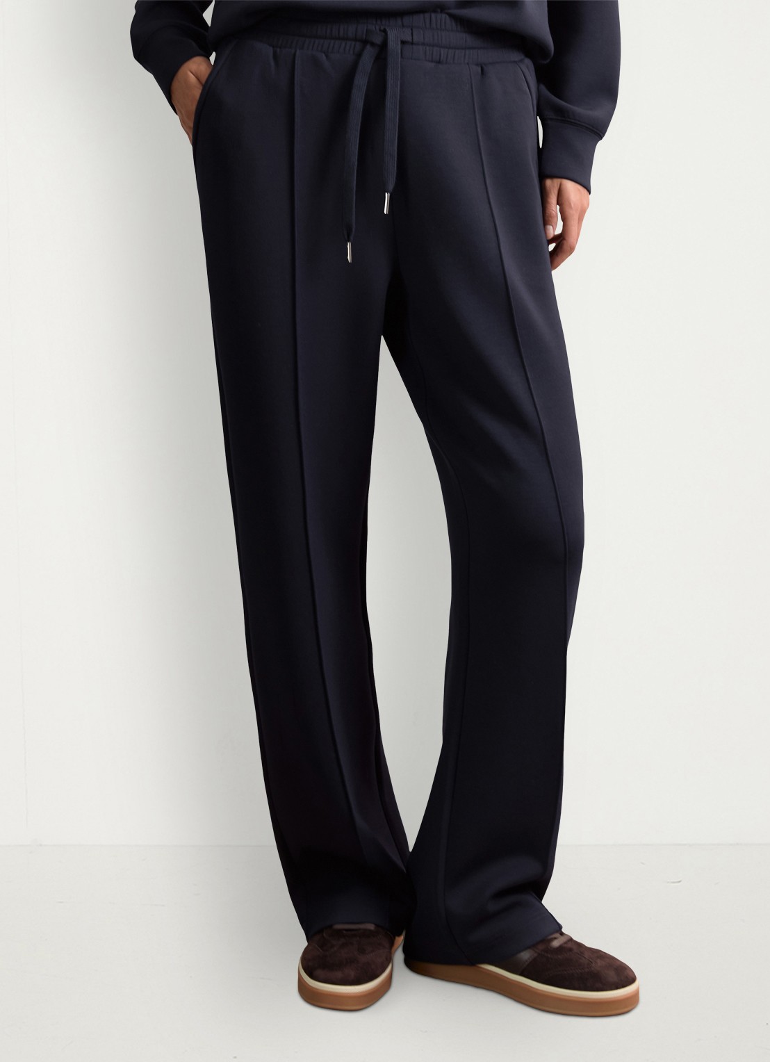 Reiss Jemma high waist straight fit joggingbroek met steekzakken - detail 6 blauw