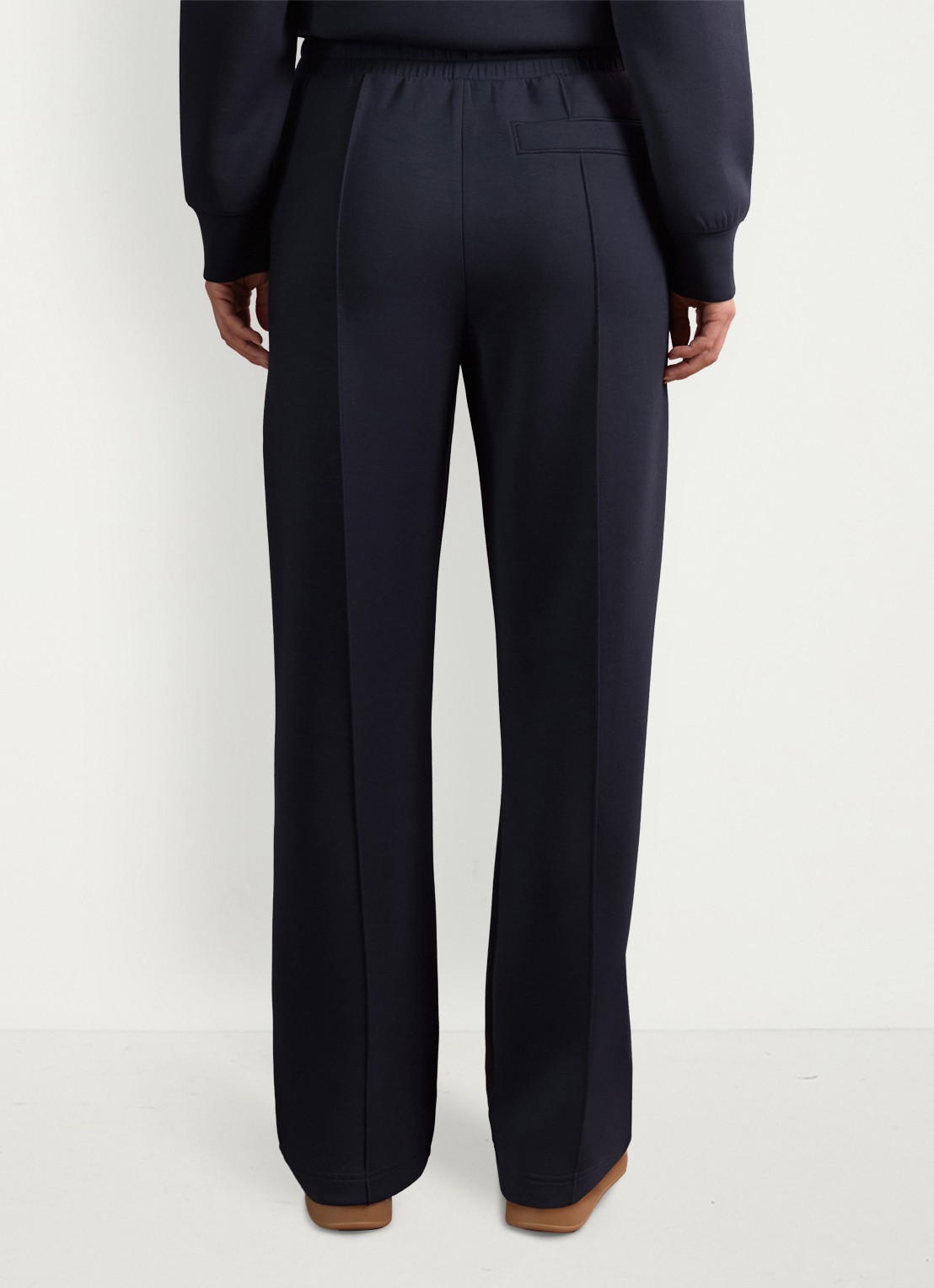Reiss Jemma high waist straight fit joggingbroek met steekzakken - achterkant 5 blauw