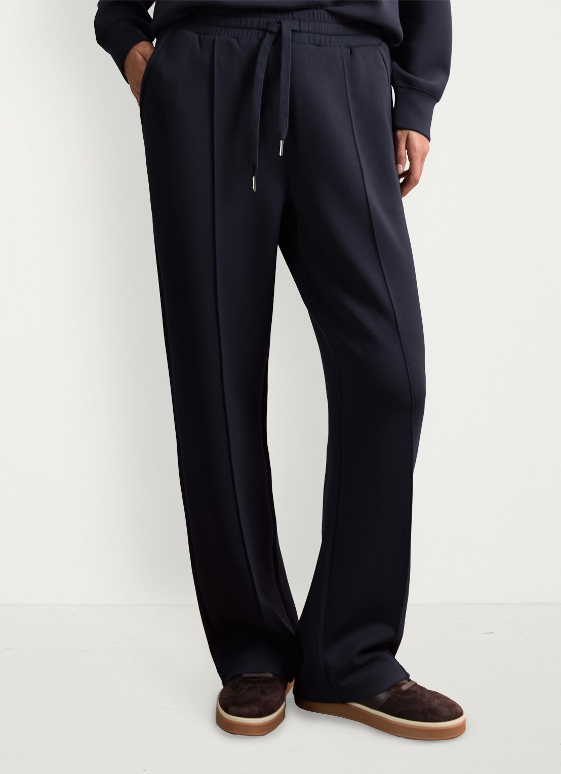 Reiss Jemma high waist straight fit joggingbroek met steekzakken - detail 9 blauw