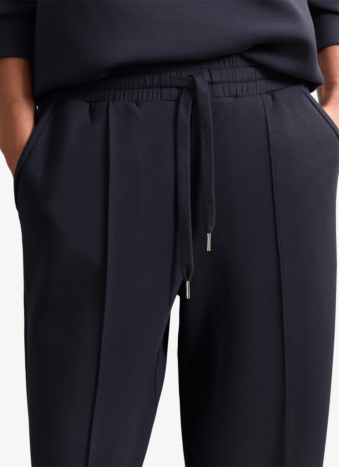 Reiss Jemma high waist straight fit joggingbroek met steekzakken - detail 10 blauw