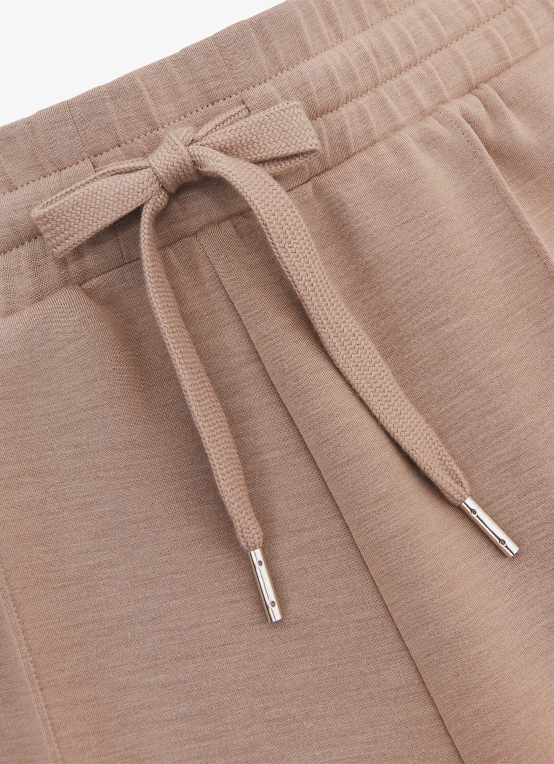 Reiss Jemma high waist straight fit joggingbroek met steekzakken - detail 4 taupe