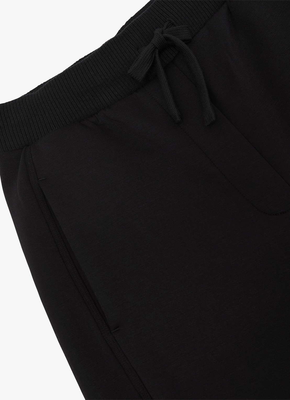 Reiss Jemma high waist straight fit joggingbroek met steekzakken - detail 5 black / zwart