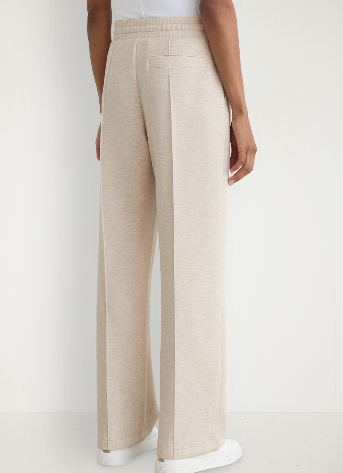 Reiss Jemma high waist wide fit joggingbroek met steekzakken - achterkant 7 beige